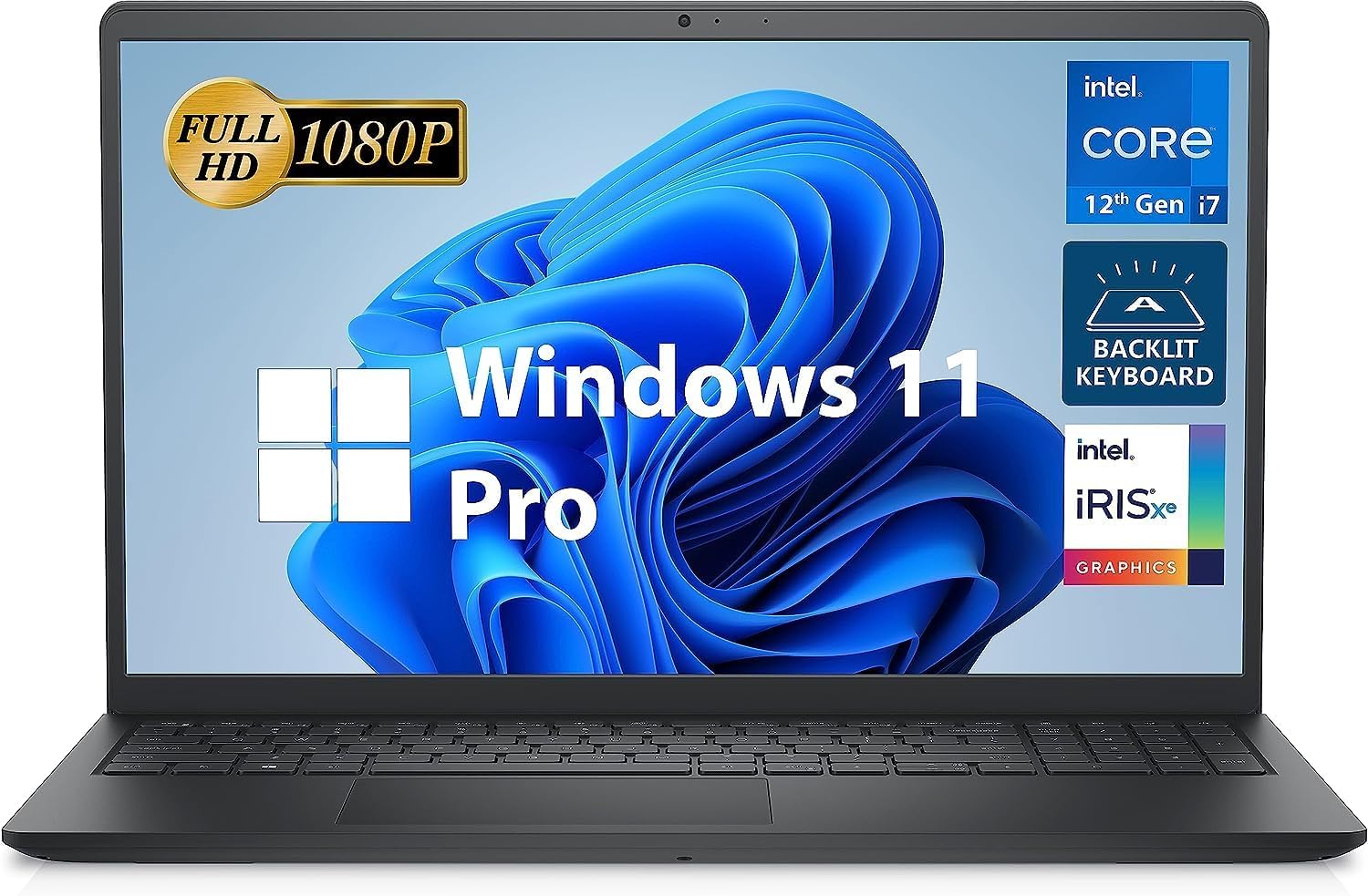 Dell Laptop de negocios Inspiron 15 3000, pantalla FHD de 15.6 pulgadas, Intel Core i7-1255U de 12 generación, Windows 11 Pro, 32 GB DDR4 RAM, 1 TB