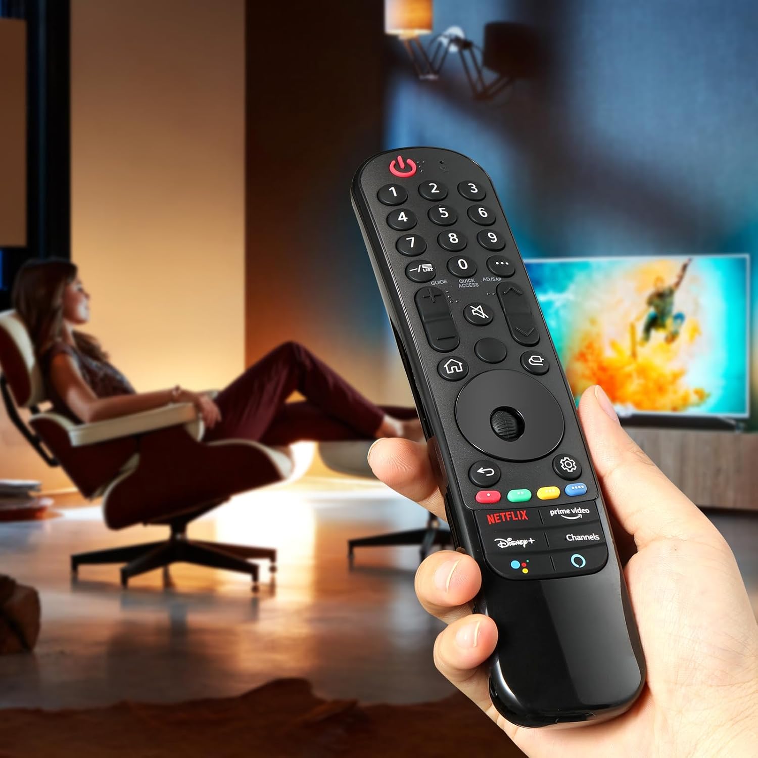 AN-MR21GA – Reemplazo remoto LG-Magic 2021 para LG UHD OLED QNED NanoCell 4K 8K Smart TV sin puntero ni función de voz