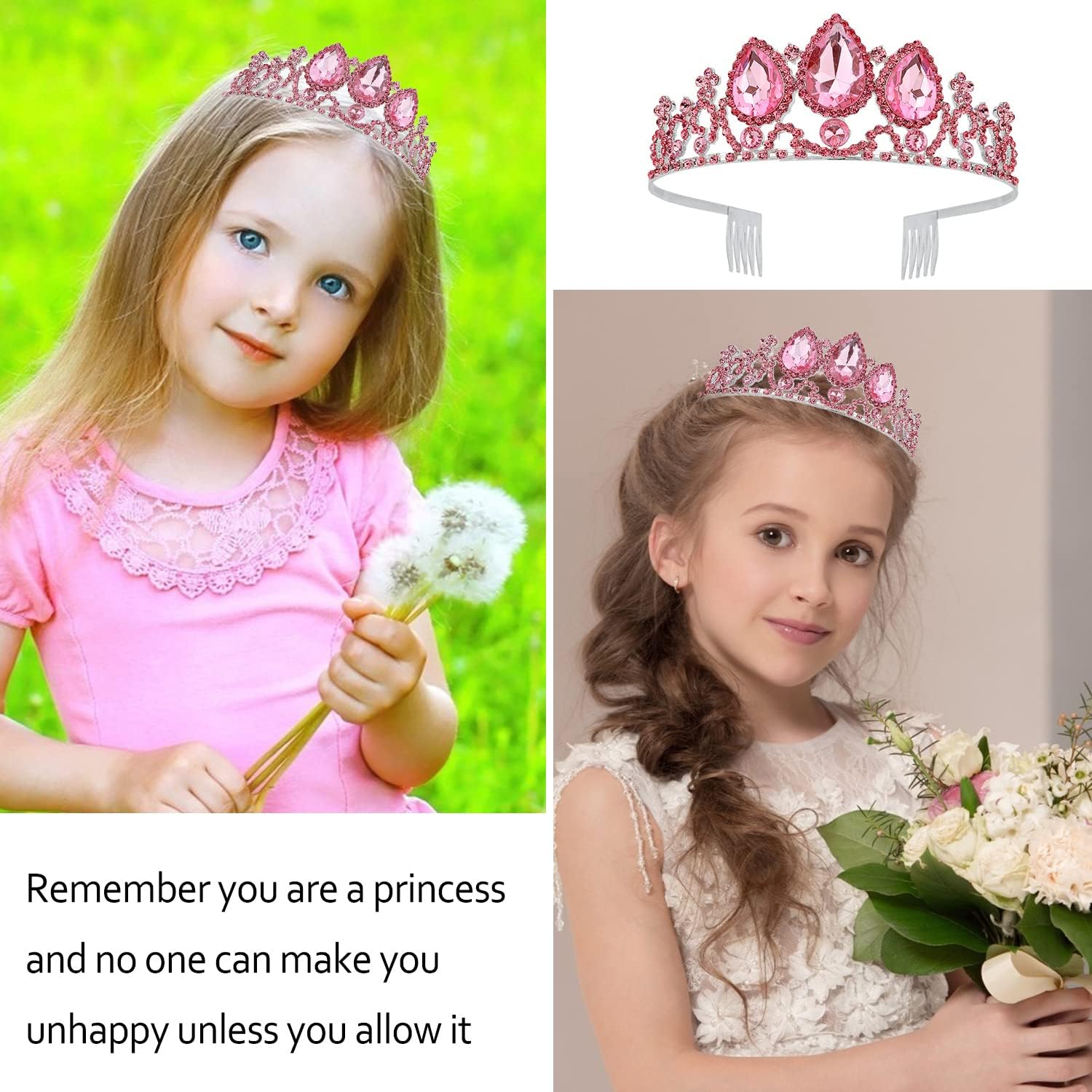 Tiara coronas para mujeres y niñas, tiaras elegantes de corona de princesa para mujeres, nupciales, bodas, bailes, cumpleaños, cosplay, Halloween