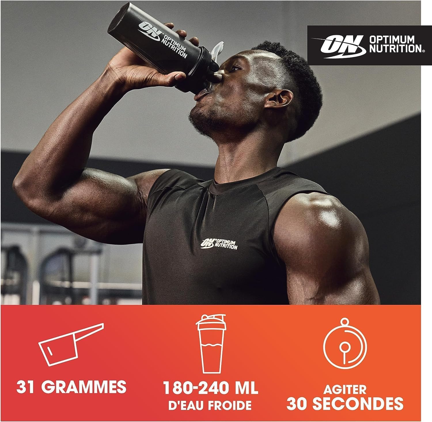 Optimum Nutrition (ON) Gold Standard 100% proteína de suero en polvo aislado de fuente primaria, 0.91 onzas de proteína para apoyo muscular y