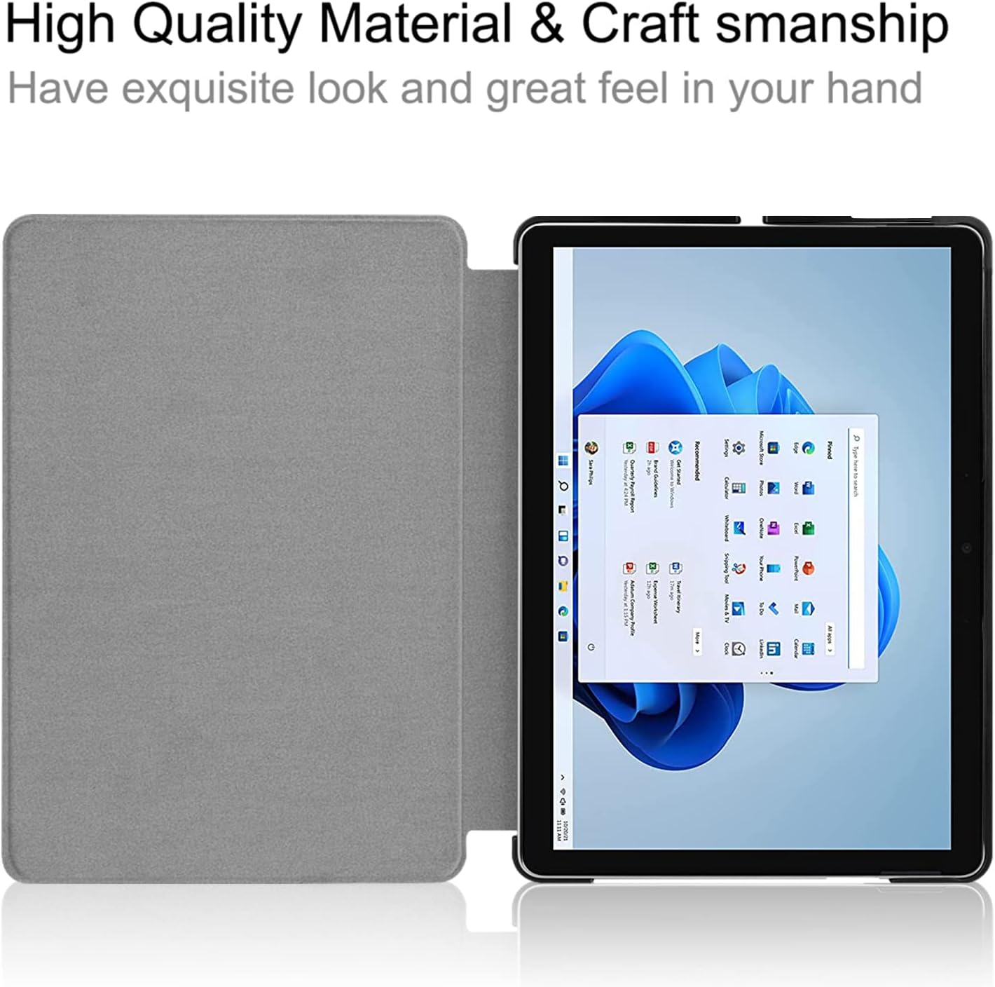 Funda para Microsoft Surface Pro 8, de poliéster de múltiples ángulos, delgada, ligera, para tableta Microsoft Surface Pro 8 de 13 pulgadas,