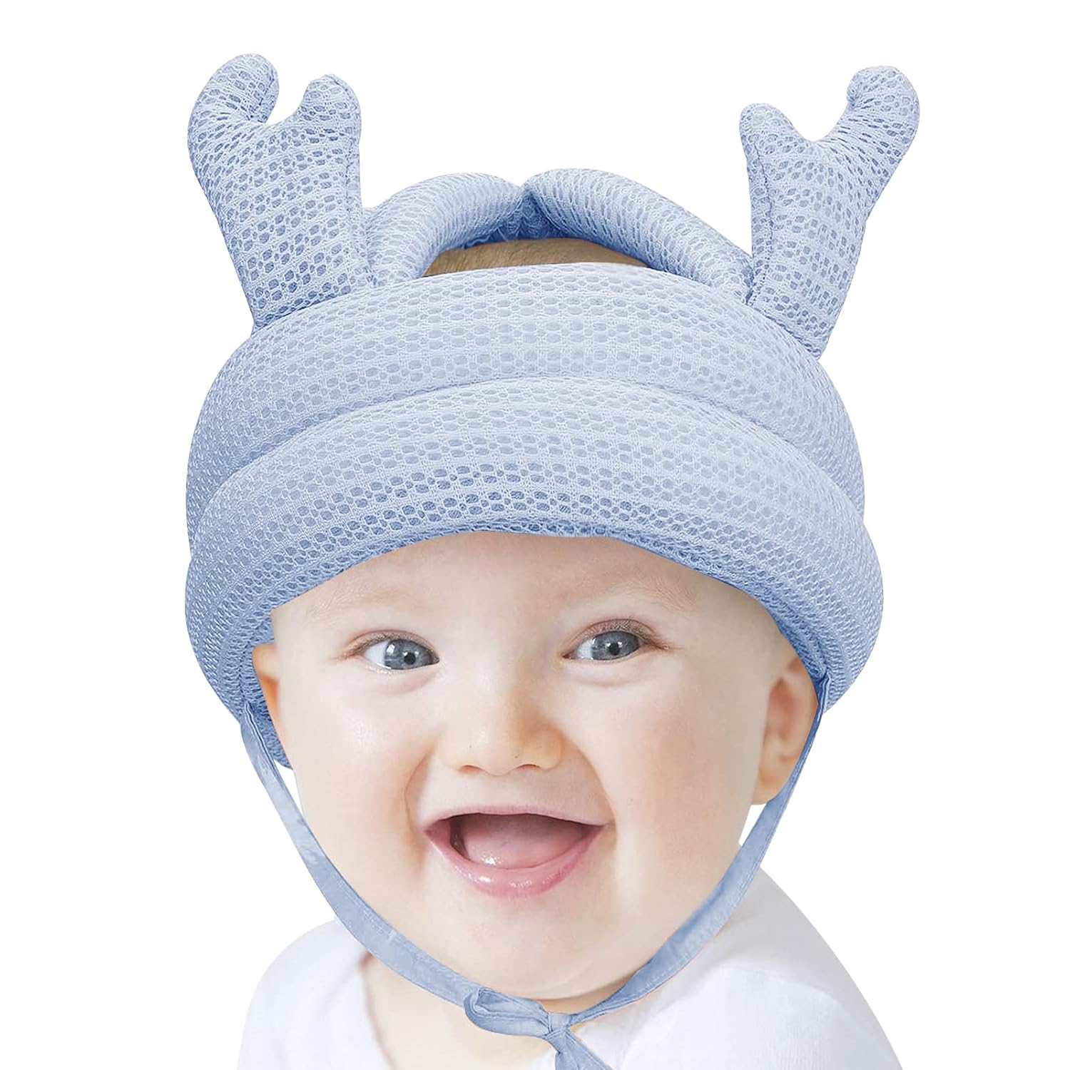 Casco de seguridad para caminar para niños pequeños, protector de cabeza transpirable, protector de cabeza ajustable, sin golpes, gorro de seguridad