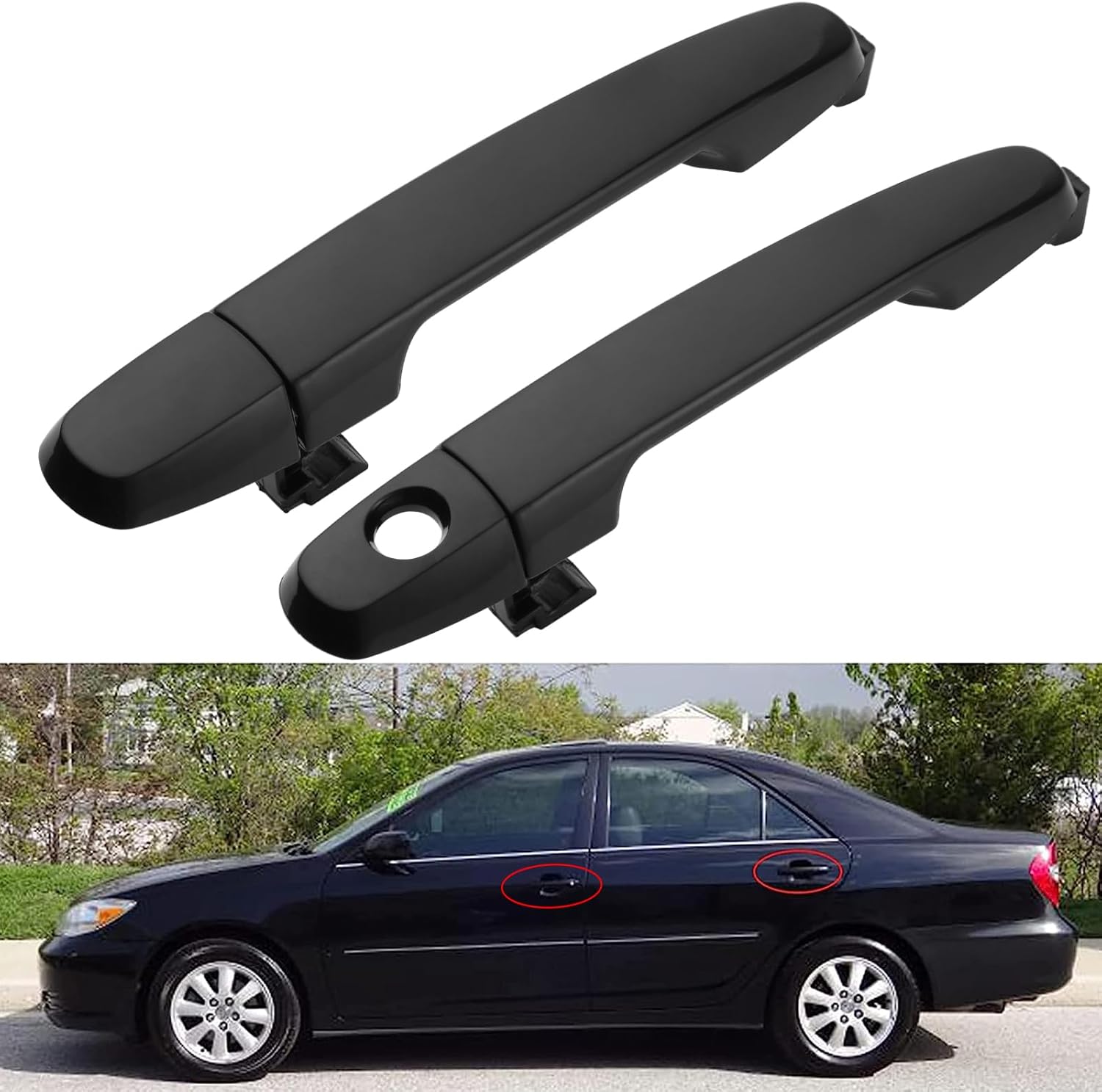 Manijas exteriores exteriores para Toyota Camry 2002-2006, Toyota Corolla 2003-2013, Toyota RAV4 2001-2012, Toyota Matrix 2003-2013, Pontiac Vibe