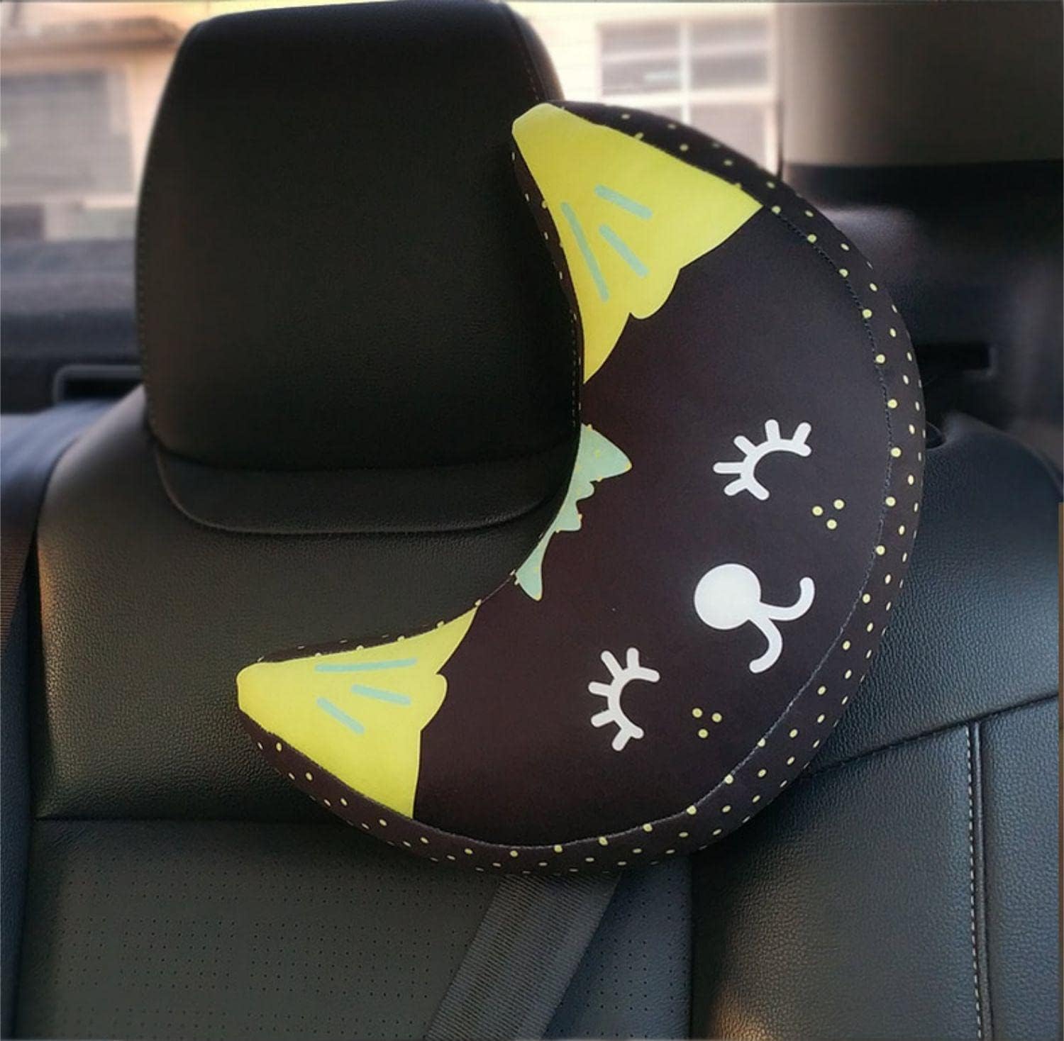 Almohada de cuello de viaje para niños, funda para cinturón de seguridad de automóvil, almohadilla de hombro para asiento de automóvil, silla de