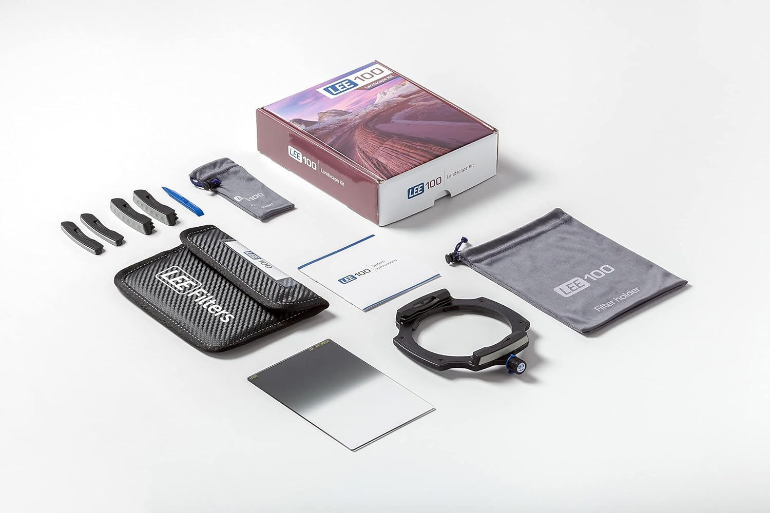 LEE100 Kit de paisaje de sistema de filtro cuadrado, perfecto para cámaras sin espejo y DSLR