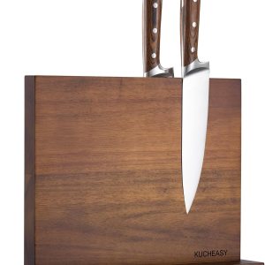 KUCHEASY – Soporte magnético para cuchillos  Bloque magnético de doble cara para cuchillos sin cuchillos  Soporte universal de madera para cuchillos KUCHEASY – Soporte magnético para cuchillos  Bloque magnético de doble cara para cuchillos sin cuchillos  Soporte universal de madera para cuchillos