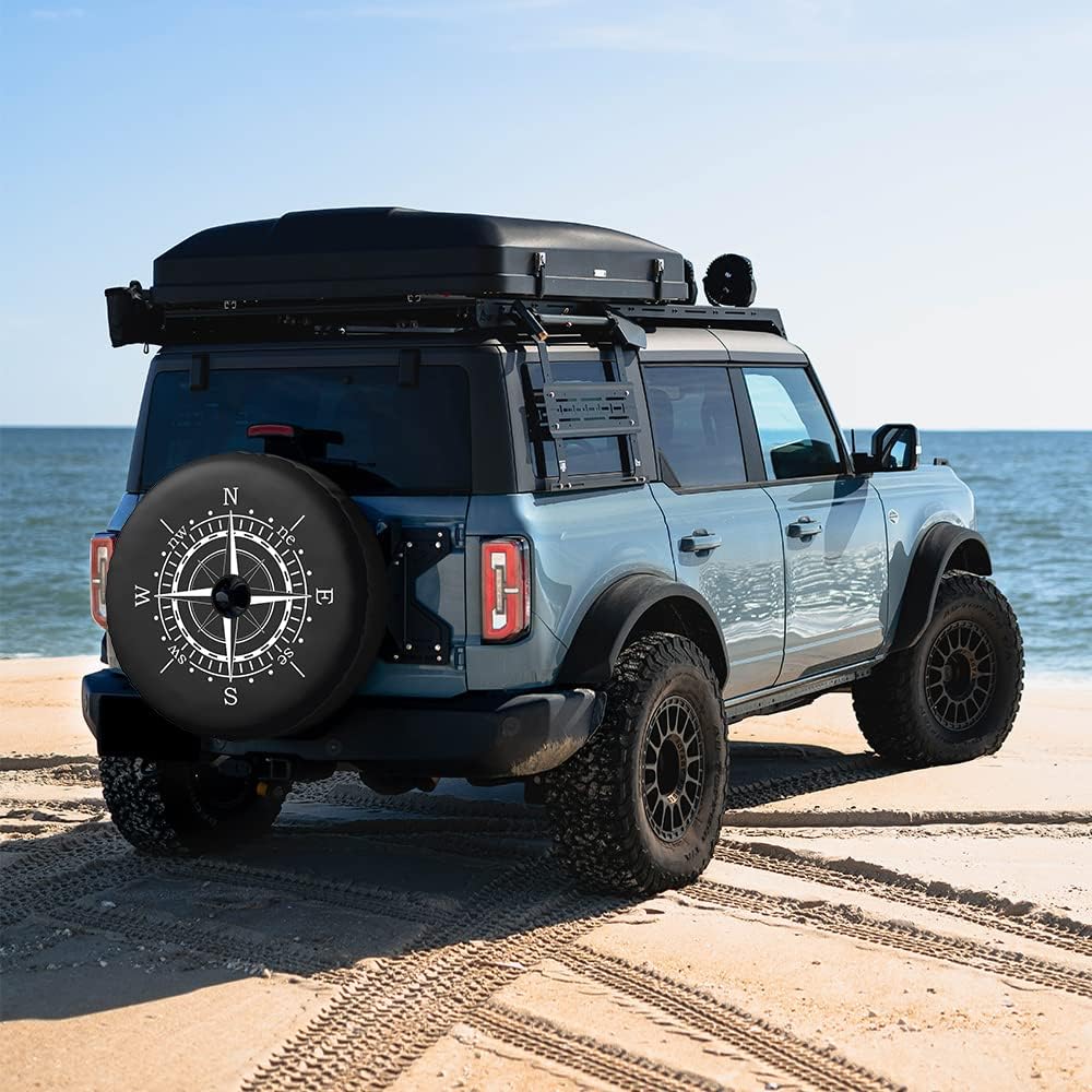 Peace Spare – Cubierta para neumático de rueda de flores, ajuste universal para remolque, RV, SUV, camión, cámper, fundas protectoras de ruedas de
