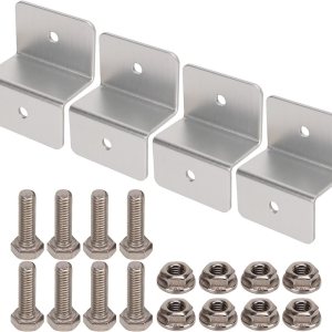 4 Sets Solar Panel Z Bracket, Aluminium Alloy Installation Accessory for Car RV Yacht Ship, Solar Panel Mounting Bracket for RV Solar Panel Mounting 4 Sets Solar Panel Z Bracket, Aluminium Alloy Installation Accessory for Car RV Yacht Ship, Solar Panel Mounting Bracket for RV Solar Panel Mounting