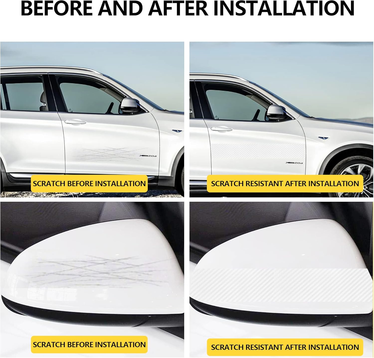 Adhesivo adhesivo para el borde de la puerta del automóvil, accesorios exteriores del automóvil, cubierta antiarañazos para el umbral de la puerta