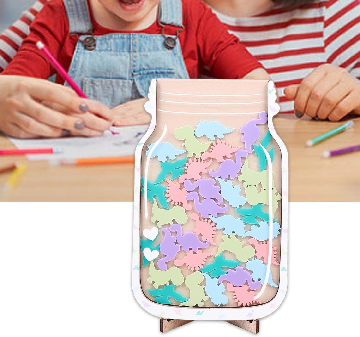 Tarro de recompensa magnético personalizado con estrellas pastel para estudiantes, tablón de anuncios, fichas de entrenamiento para ir al baño,