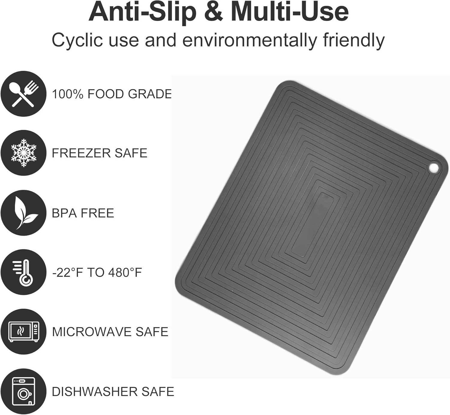 SUNMVEHOT Juego de salvamanteles de silicona para cocina, salvamanteles de silicona para platos calientes, salvamanteles para ollas y sartenes