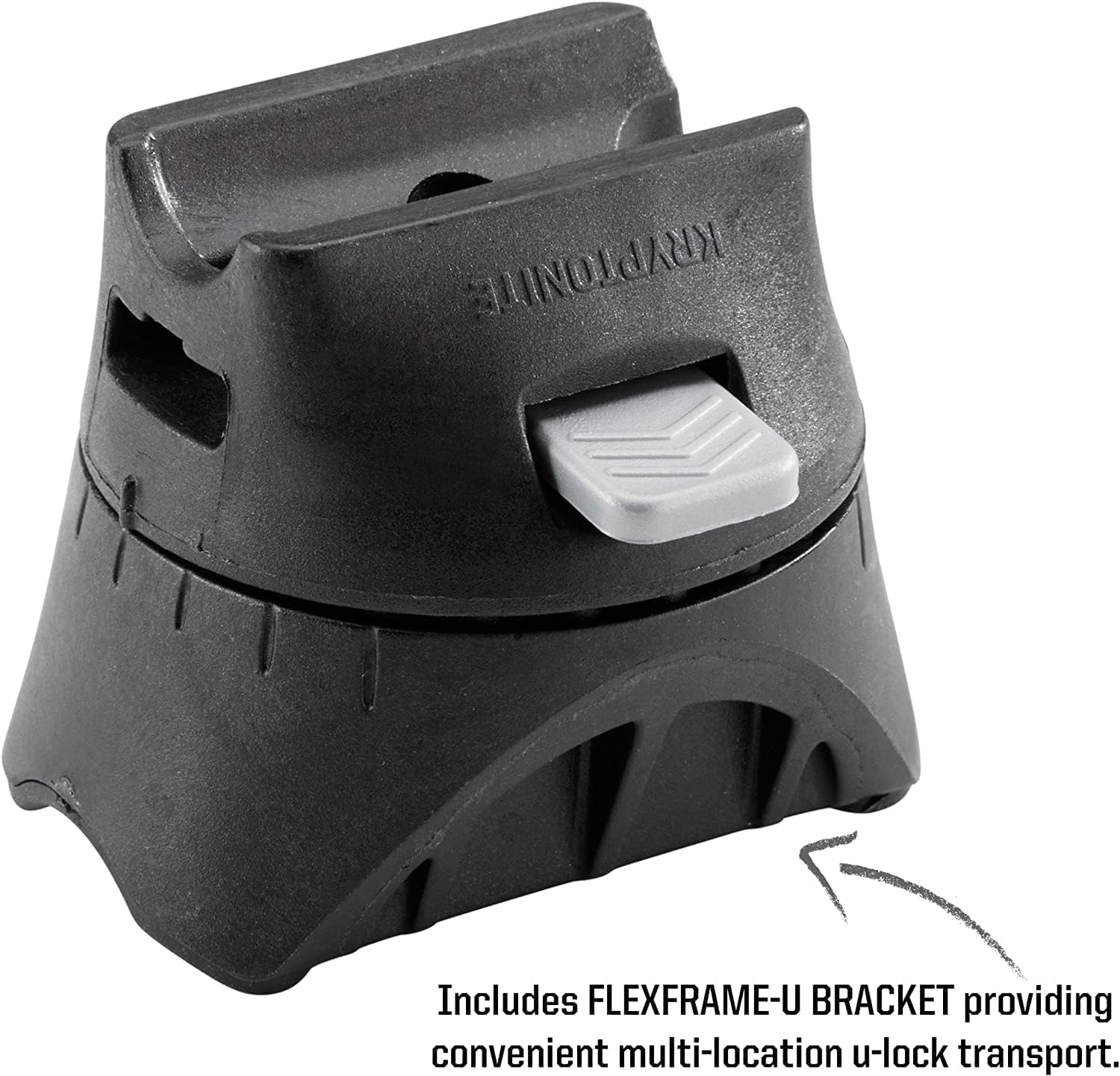 Kryptonite Kryptolok Mini-7 – Cerradura en U para bicicleta, resistente antirrobo, grillete de 0.47 pulgadas con soporte de montaje y llaves,