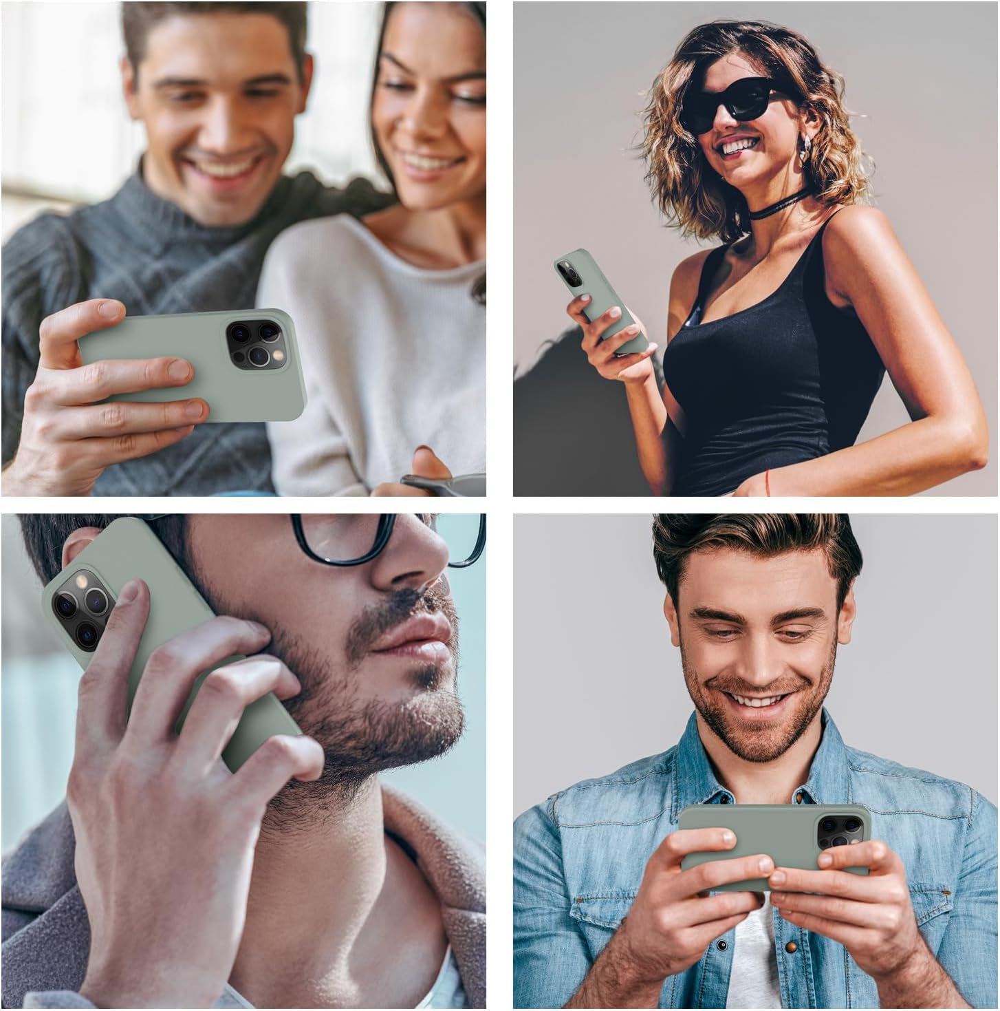 Cordking Funda diseñada para iPhone 13 Pro, funda de silicona ultra delgada, a prueba de golpes, con forro de microfibra suave antiarañazos, 6.1