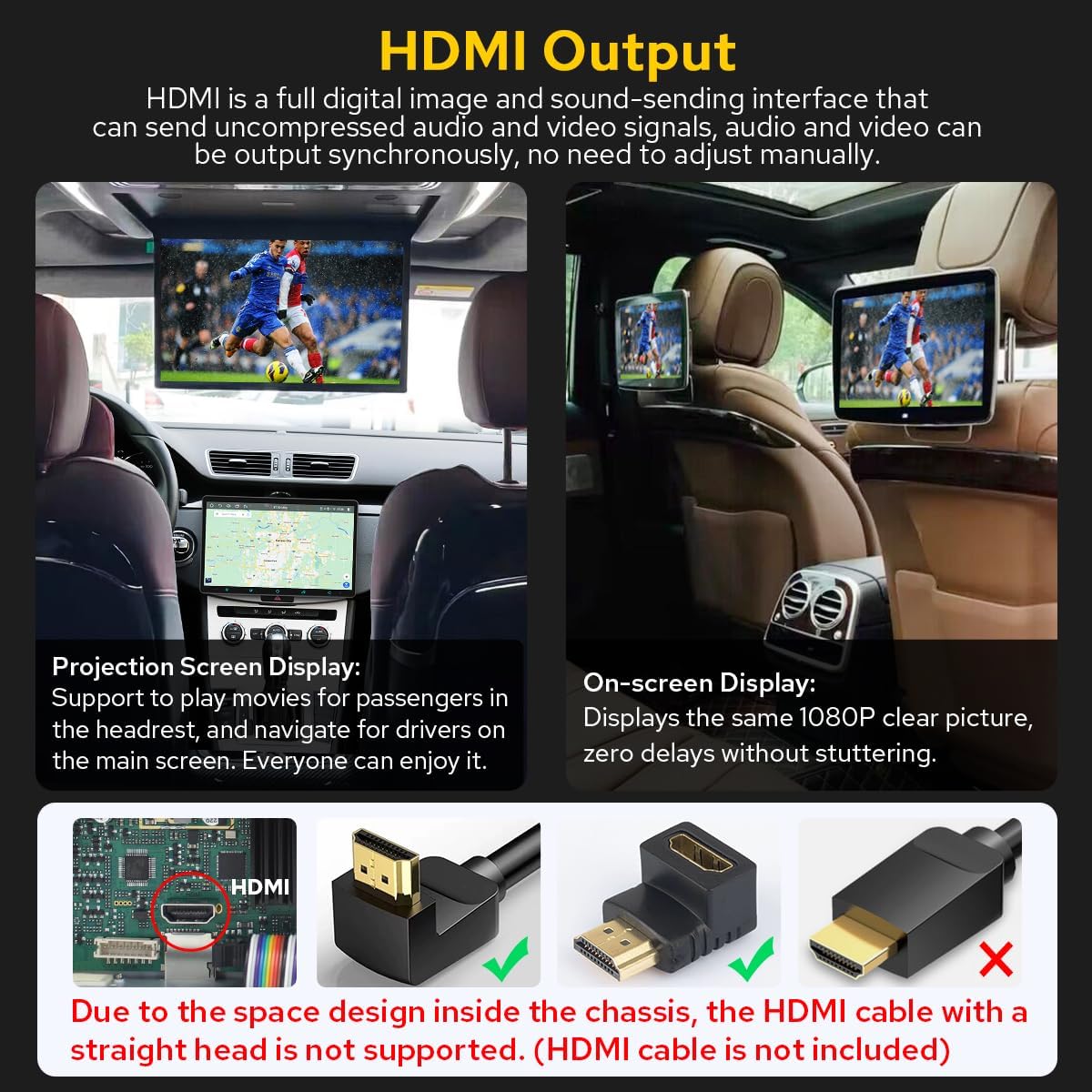 Joying Estéreo para coche con Carplay y Android Auto, radio doble DIN de 15.1 pulgadas 8GB+128GB pantalla táctil capacitiva con Bluetooth 5.0,