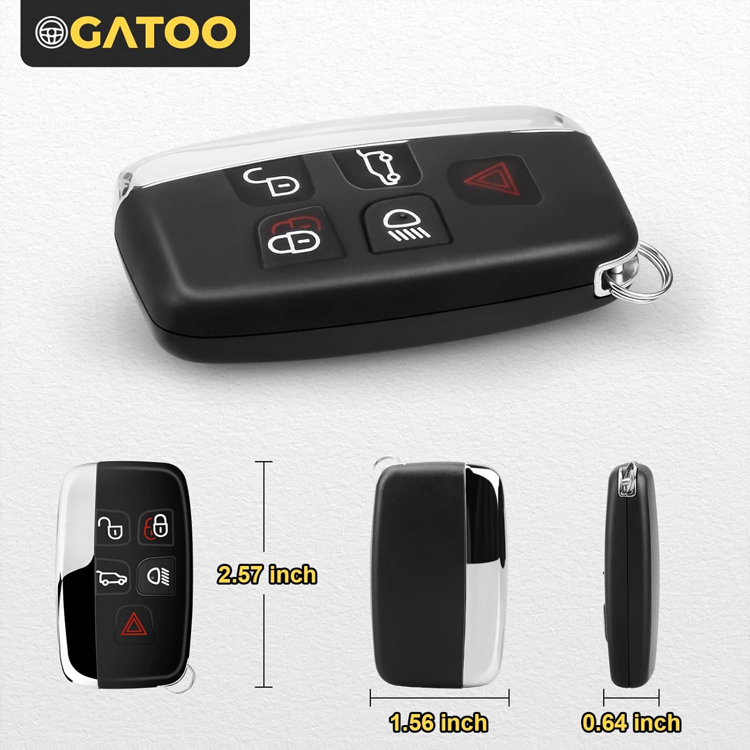 Llavero inteligente de repuesto para Land Rover LR2 LR4 2012-2016, Range Rover Sport Evoque 2012 2013 2014 2015 2016 2017, KOBJTF10A, juego de 2