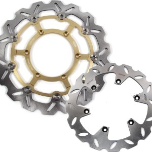 Arashi Rotores de disco de freno delantero y trasero para Suzuki DRZ400SM DR-Z400SM 2005-2021 Piezas de repuesto de motocicleta DRZ DR-Z 400 DRZ400 Arashi Rotores de disco de freno delantero y trasero para Suzuki DRZ400SM DR-Z400SM 2005-2021 Piezas de repuesto de motocicleta DRZ DR-Z 400 DRZ400