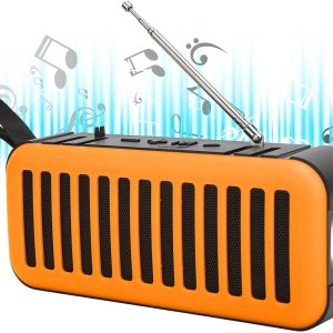 Yoidesu Altavoz inalámbrico, mini subwoofer portátil alimentado por energía solar, adopta chip de decodificación de audio, compatible con radio FM, Yoidesu Altavoz inalámbrico, mini subwoofer portátil alimentado por energía solar, adopta chip de decodificación de audio, compatible con radio FM,