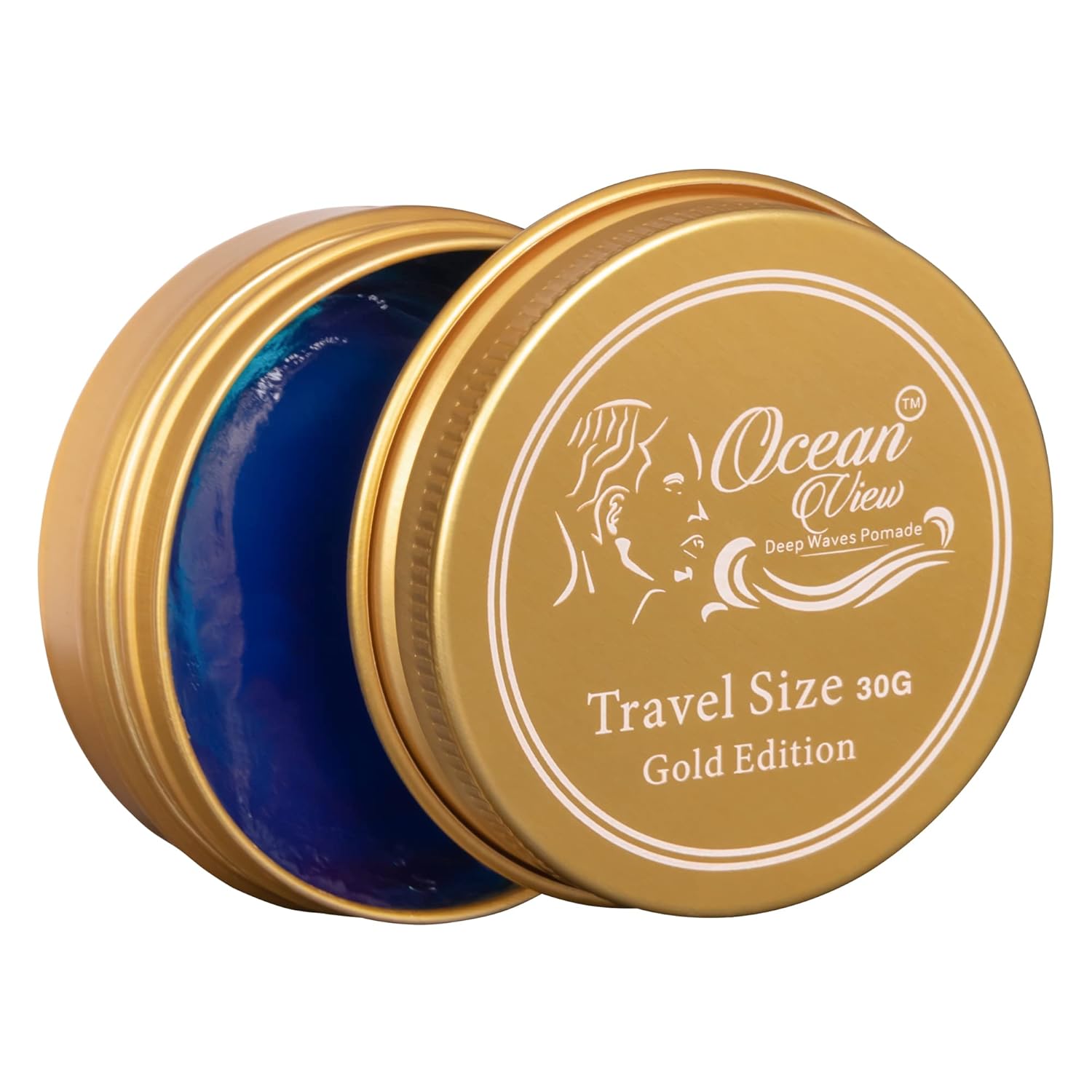 OCEAN VIEW DEEP WAVES POMADE, Pomadas constructoras de ondas a base de agua, grasa de 360 ondas para hombres hidrata, controla y estiliza el cabello