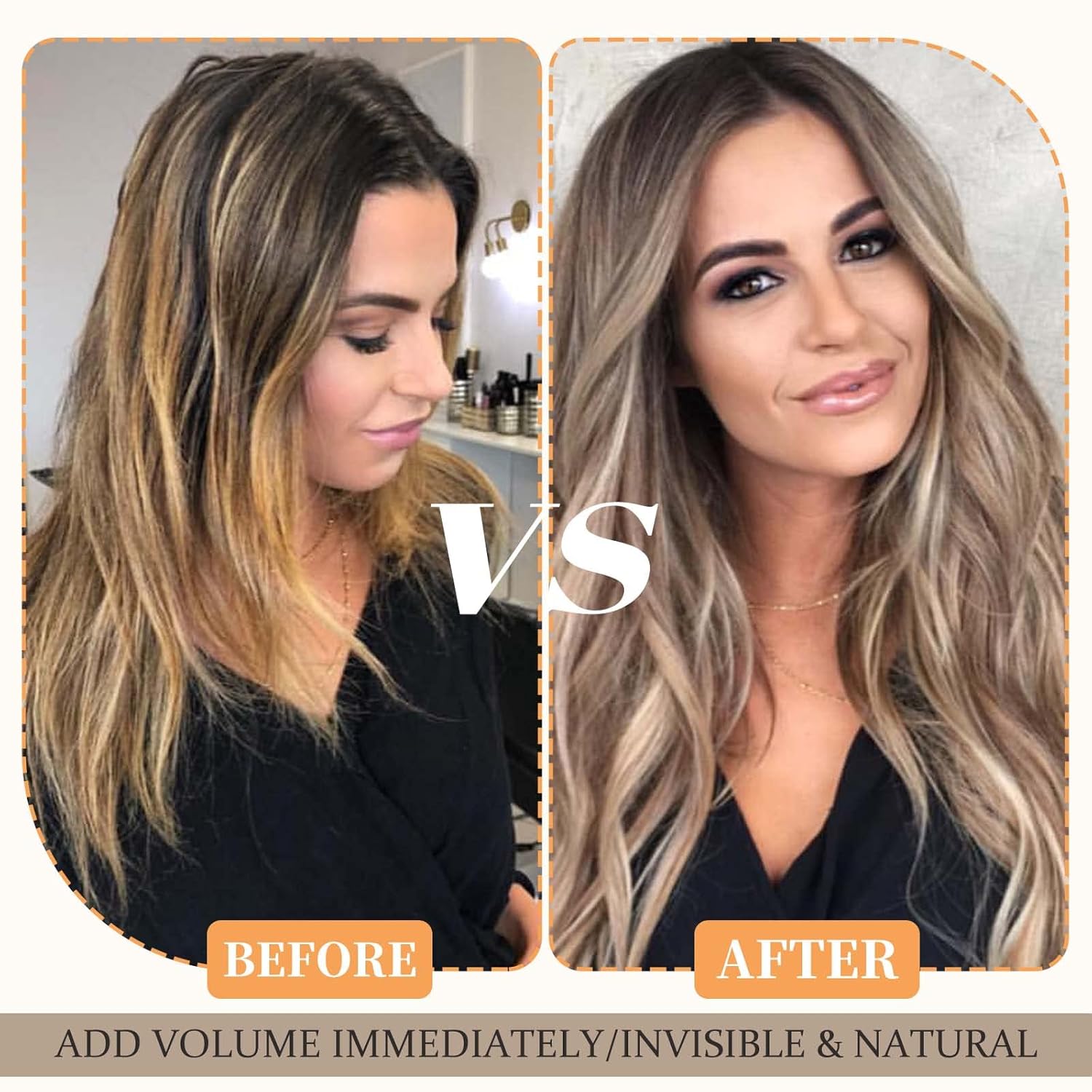 Hairro Extensiones de cabello humano con cinta adhesiva de trama de piel real de doble cara, extensiones de cabello rubio balayge, 12 pulgadas, 1.06