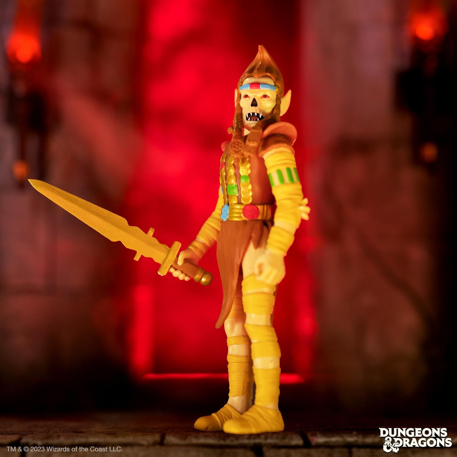 Super7 Dungeons & Dragons Githyanki – Figura de acción de Calabozos y Dragones de 3.75 pulgadas con accesorio, coleccionables vintage y juguetes