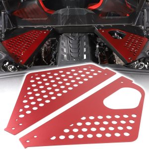 Cubierta de panel de bahía de motor compatible con Chevrolet Corvette C8 2020-2023, cubiertas traseras de aleación de aluminio para motor izquierda Cubierta de panel de bahía de motor compatible con Chevrolet Corvette C8 2020-2023, cubiertas traseras de aleación de aluminio para motor izquierda
