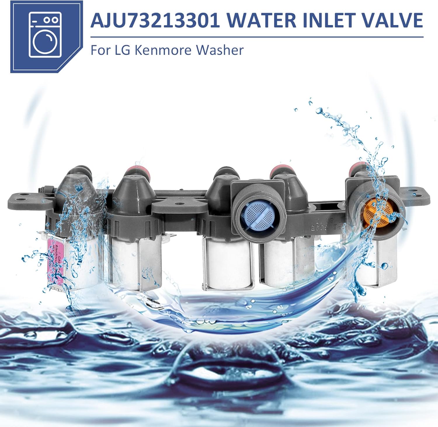 AJU73213301 Válvula de entrada de agua MIFLUS AJU73213301 AJU75152601 Válvula de entrada de agua, AJU73213301 Válvula de entrada de agua para