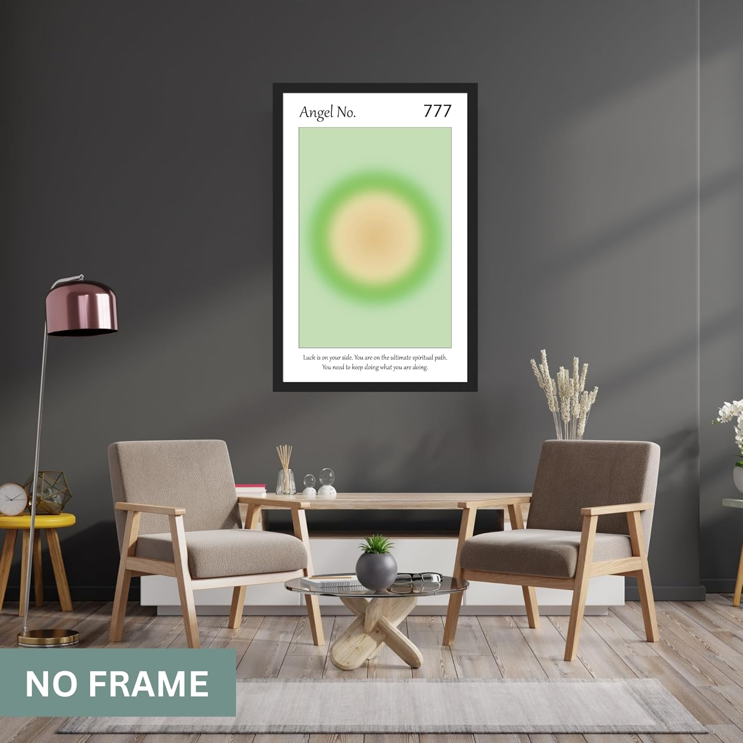 777 Angel Number Wall Art Poster, Energy Aura Gradient Posters Print, Spiritual Vibrant Gradient, Astrology, Spirit Guide, Spirituality Poster for