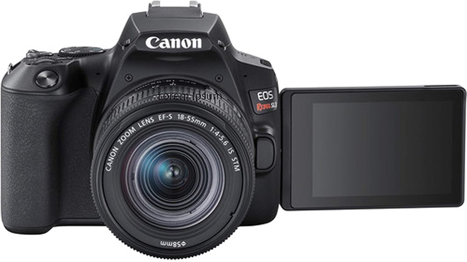 Canon EOS Rebel SL3 Cámara DSLR con lente EF-S de 0.709-2.165 in F4-5.6 STM Zoom + mochila 100S + tarjetas de memoria de 64 GB, paquete de fotos