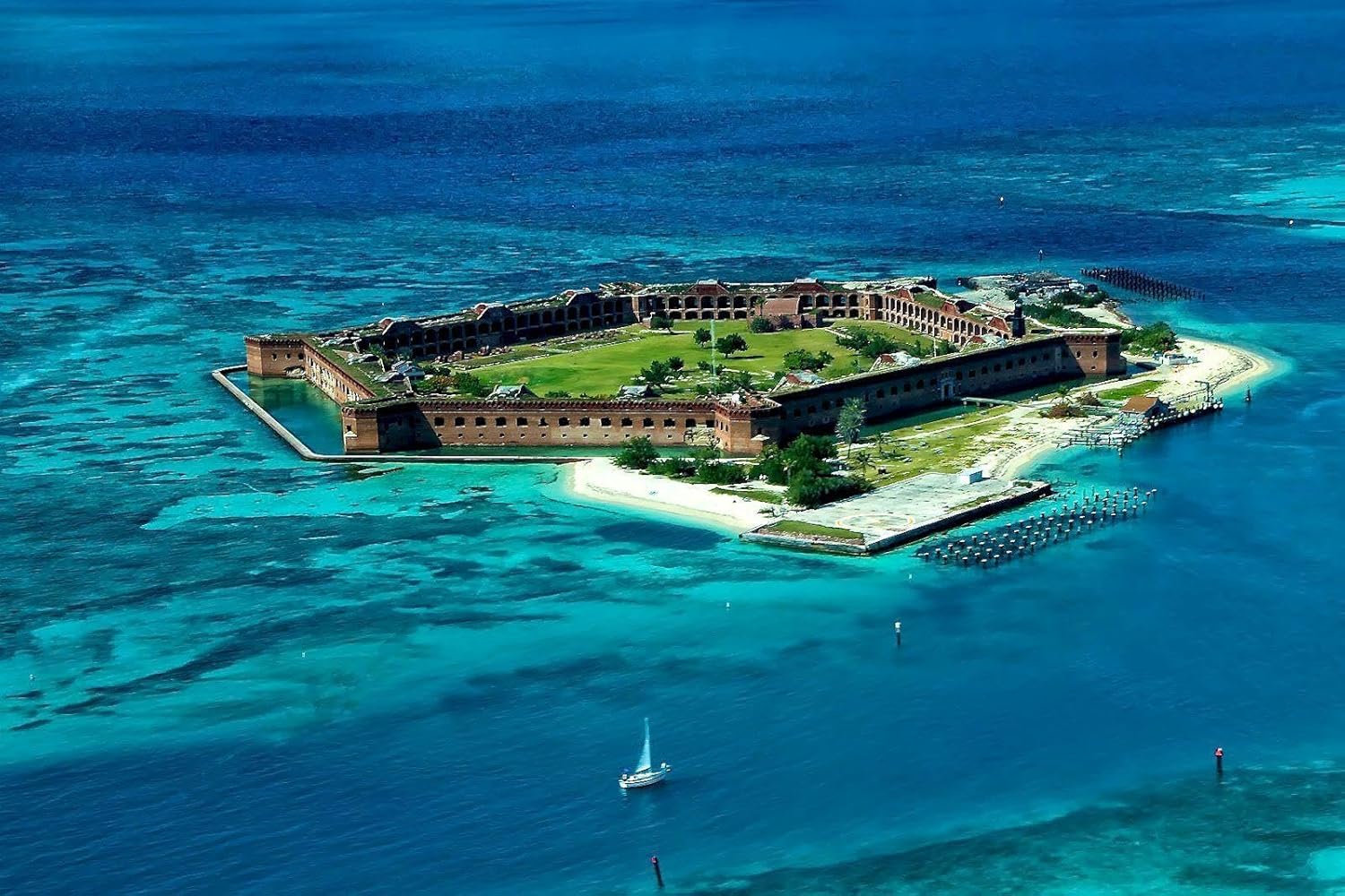 Fort JeffersonDry Tortugas – Cartel de lata retro de 8 x 12 pulgadas