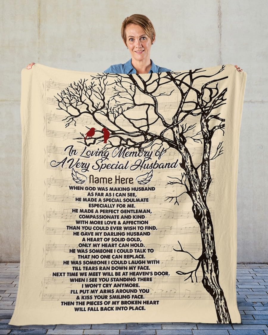 105Centuria Fakir Shop Piece of My Broken Heart Will Fall Back Into Place – Personalizar, manta, regalo conmemorativo, recuerdo, pérdida de familia,