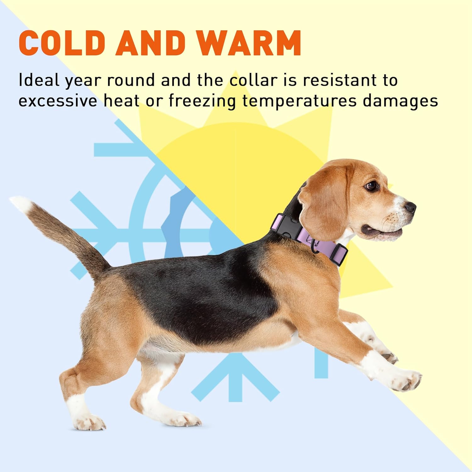 Dogline Biothane – Collar impermeable para perro con hebilla de liberación rápida, resistente cincha de nailon recubierta con resistente y a prueba