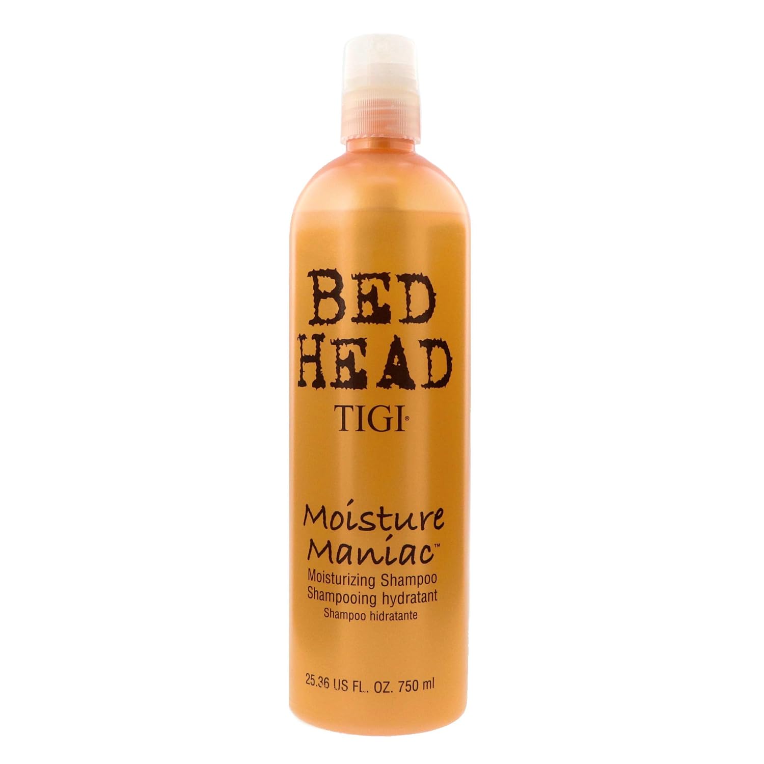 TIGI Bed Head Moisture Maniac Shampoo – Para una humedad ligera, replensa el brillo y la suavidad, hidrata el cabello, para todo tipo de cabello,
