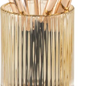 CANITORON Soporte para brochas de maquillaje, organizador de brochas de maquillaje cosmético de vidrio, soporte de almacenamiento para brocha de CANITORON Soporte para brochas de maquillaje, organizador de brochas de maquillaje cosmético de vidrio, soporte de almacenamiento para brocha de