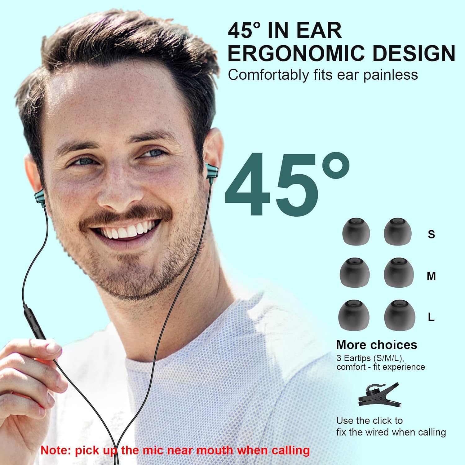 Auriculares USB C, TITACUTE con cable para iPhone 15 Pro Max, Samsung S23 FE S22 S21 S20 A53 A54 Galaxy Z con cancelación de ruido tipo C con