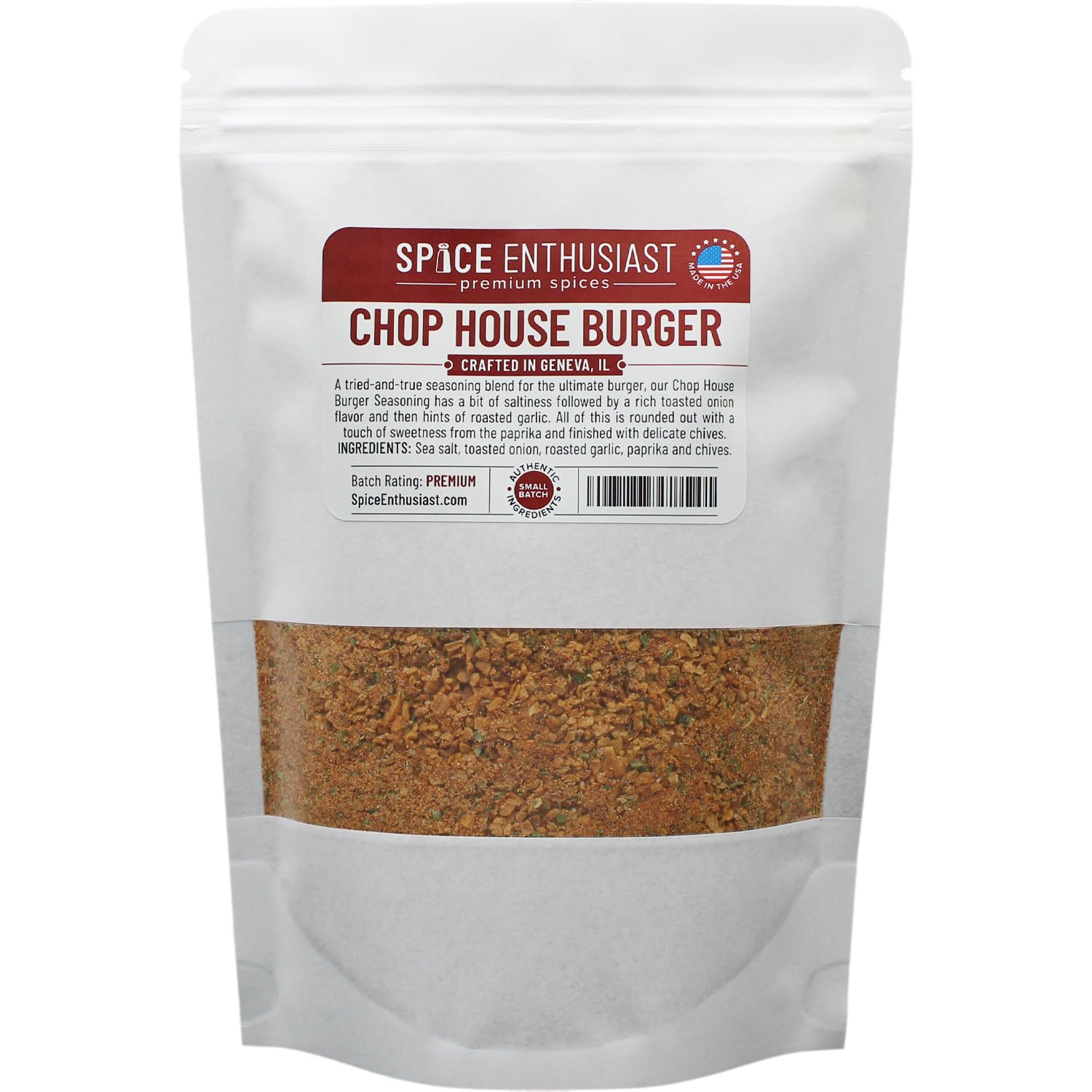Spice Enthusiast Chop House Condimento para hamburguesas – 4 oz