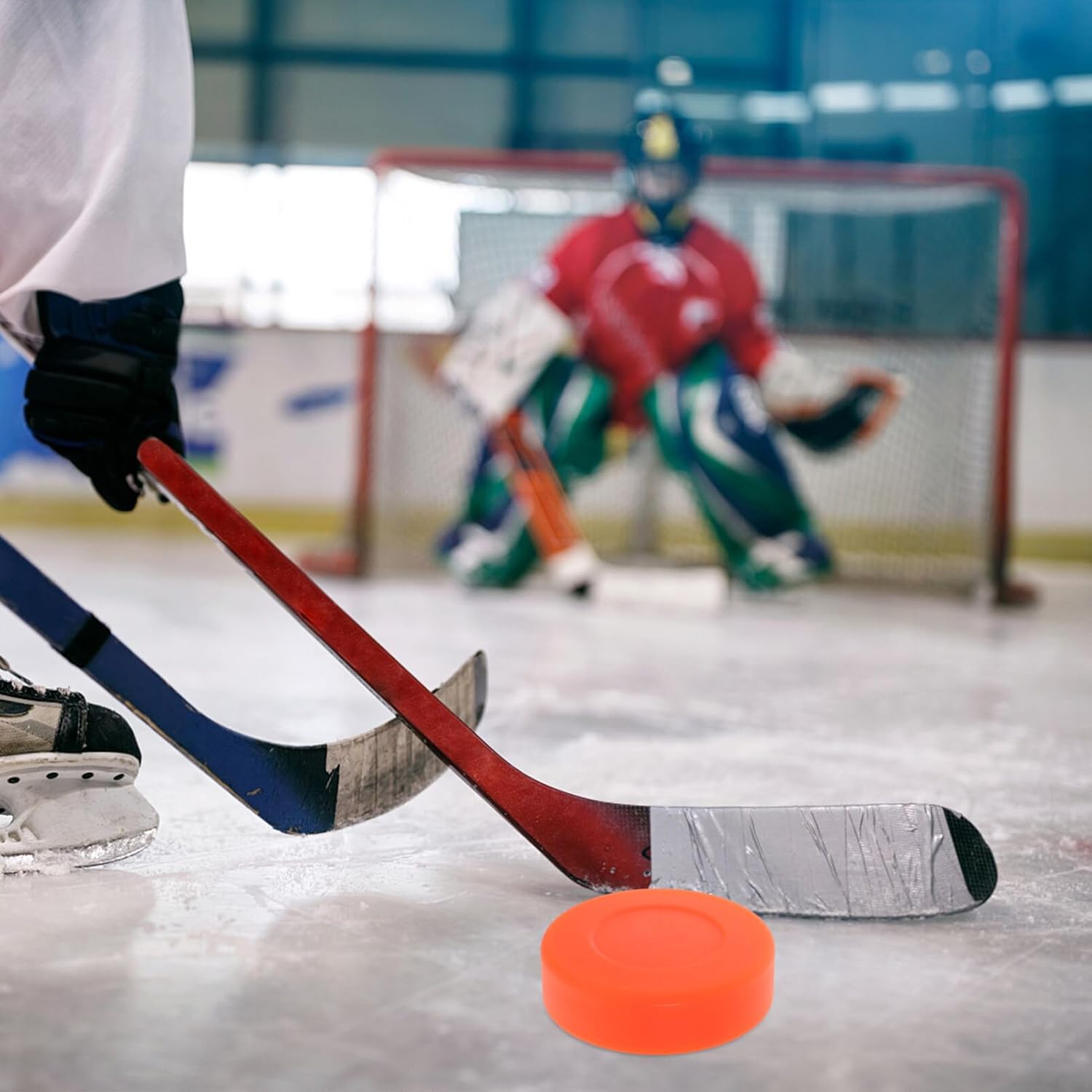 ARTIBETTER 4 discos de hockey sobre hielo con regulación mate para practicar y entrenamiento clásico, diámetro 3, grosor 1