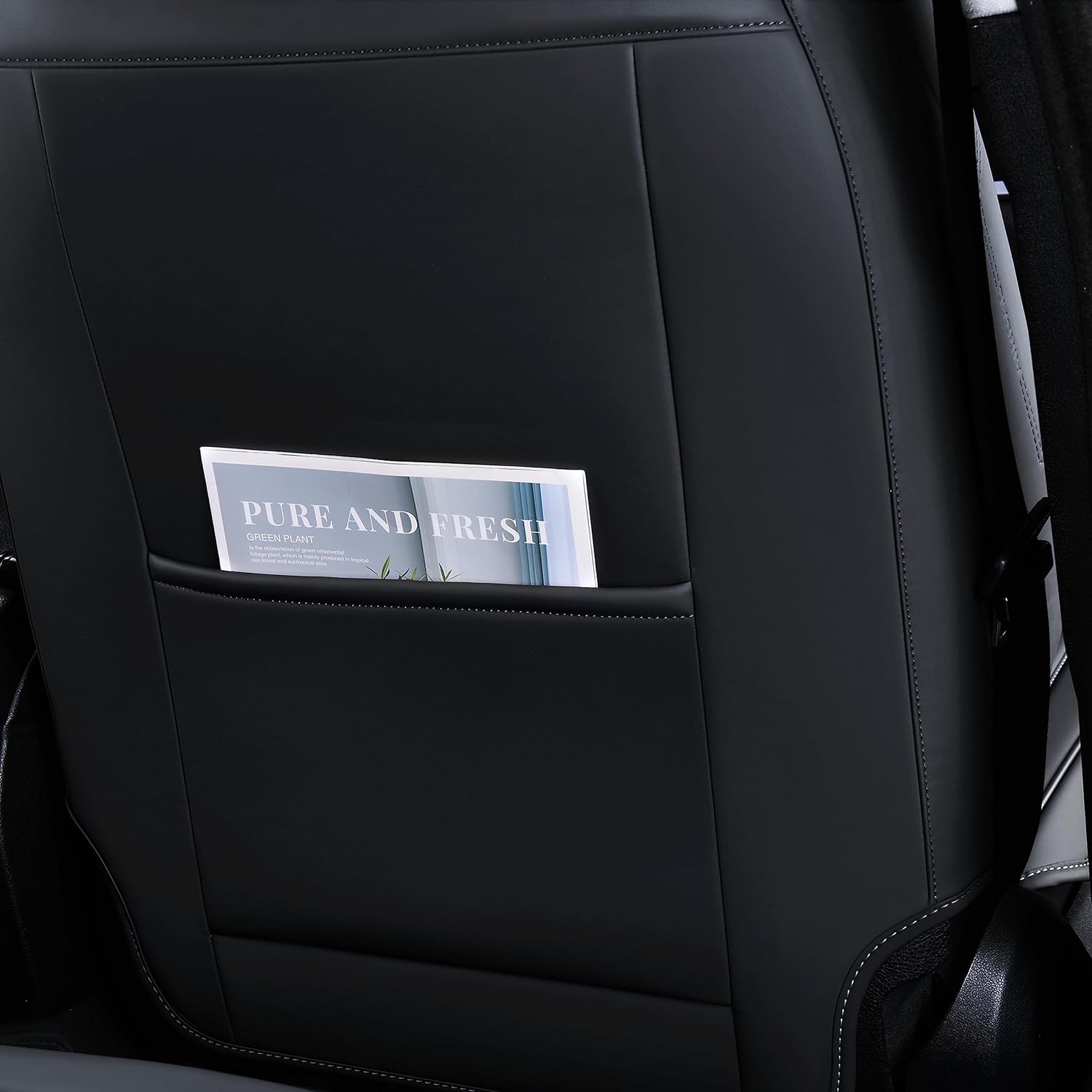 Fundas de asiento delantero, fundas de asiento de cuero, fundas universales para asiento de automóvil, 2 unidades, protector de asiento de automóvil