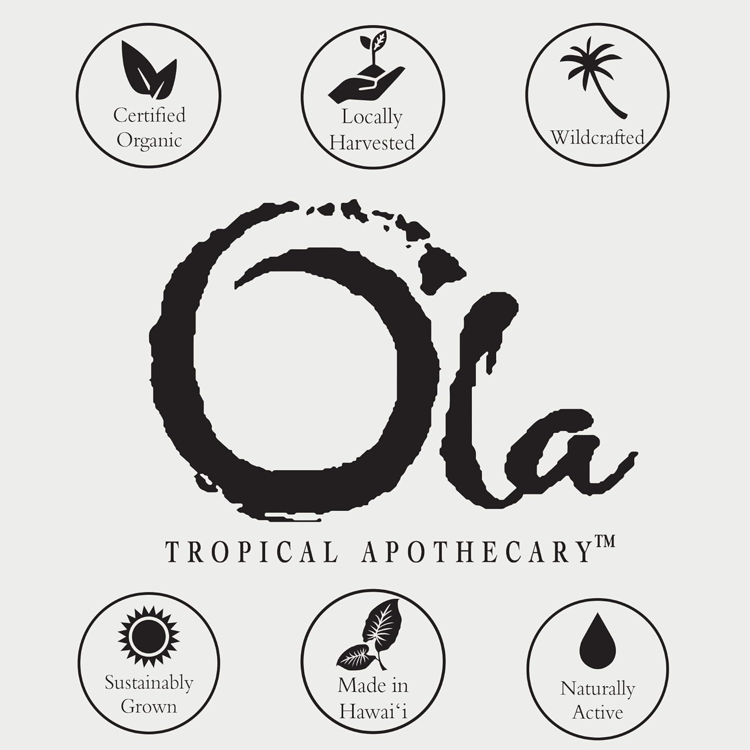 Ola Tropical Apothecary Rainforest – Esmalte de azúcar con aceites tropicales puros y extractos de plantas, 8 onzas líquidas