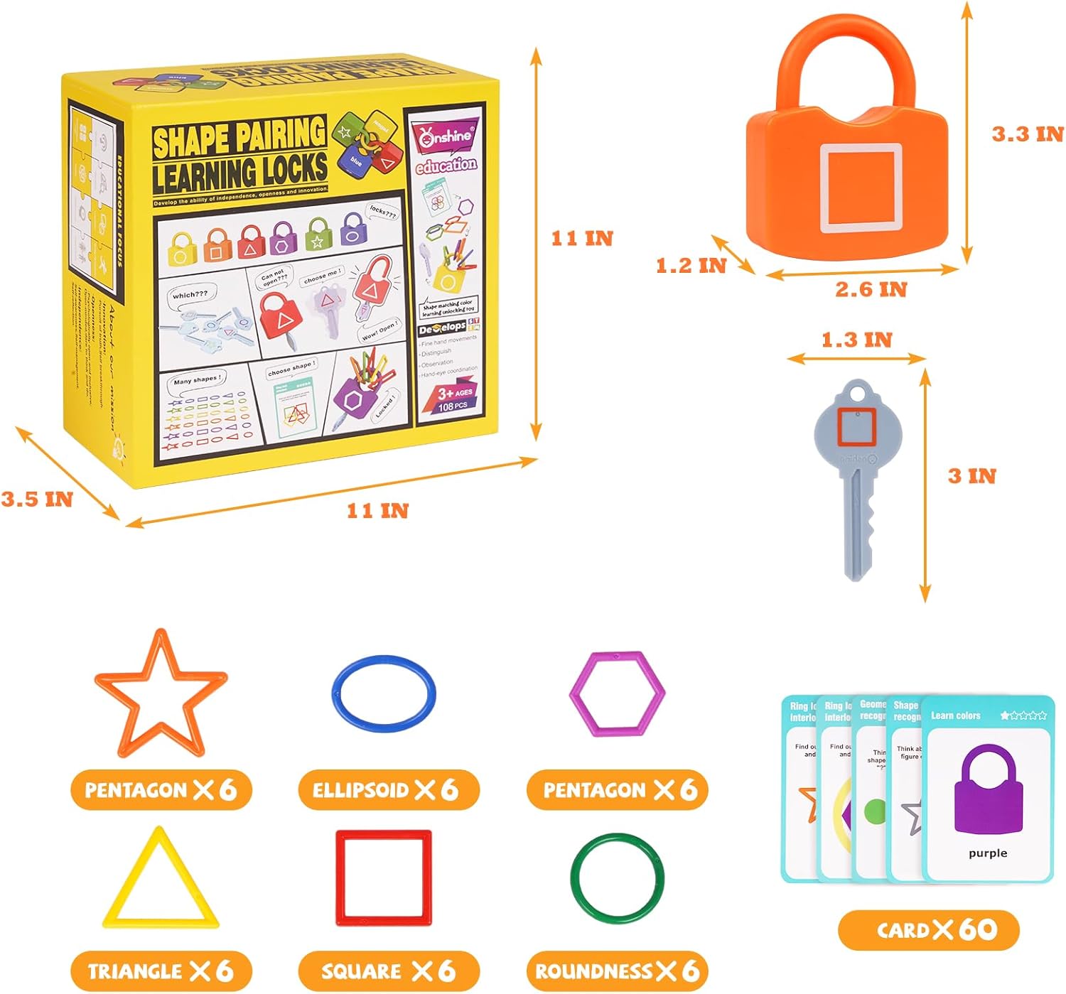 Juguetes de aprendizaje a juego para clasificar formas, juguete educativo Montessori para niños pequeños, juego de juguetes de reconocimiento de