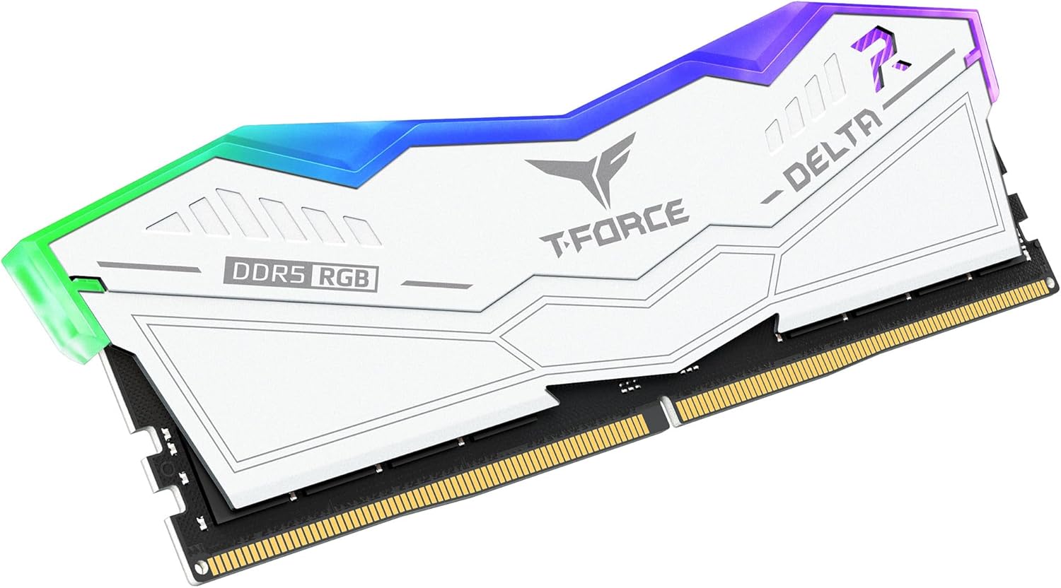 TEAMGROUP T-Force Delta RGB DDR5 Ram 32 GB (2 x 16 GB) 6400 MHz PC5-51200 CL32 Módulo de memoria de escritorio Ram para chipset serie 600 700 XMP