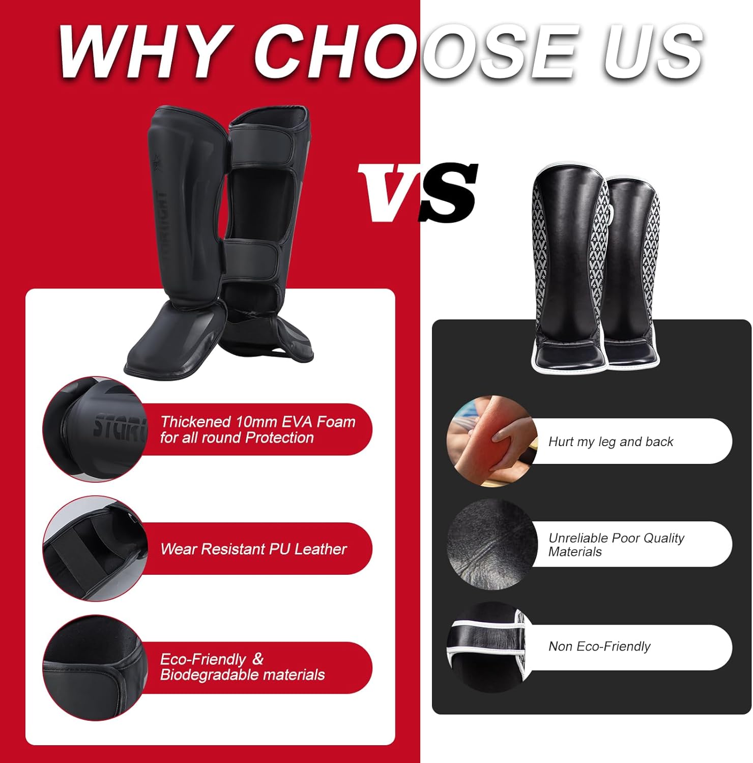 Espinilleras Kickboxing Muay Thai,MMA artes marciales patadas equipo de entrenamiento de sparring,Boxeo Taekwondo Ideal Padding Low Sweat Shin