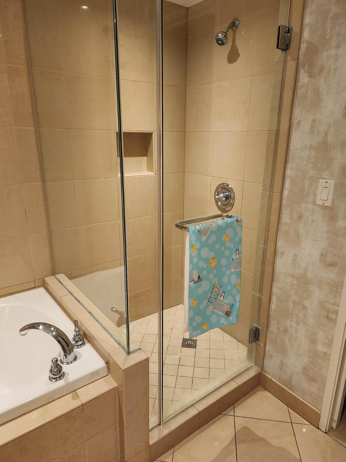 Caroline’s Treasures WDK5722BTLG West Siberian Laika Spitz – Toalla de baño grande para bañera
