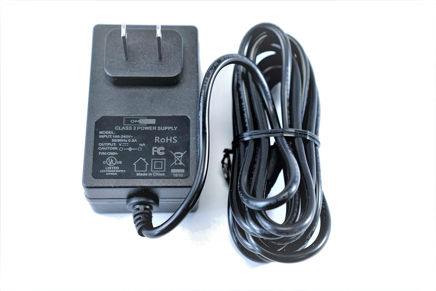 Listado UL OMNIHIL Adaptador ACDC de 8 pies de largo compatible con proyector de línea delgada Insignia Modelo NS-PR60