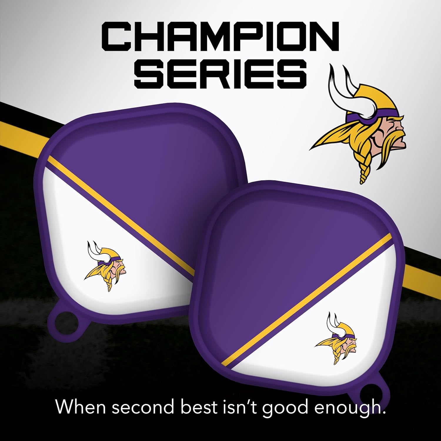 Game Time Minnesota Vikings HDX Champion Series – Funda compatible con Samsung Galaxy Buds Pro