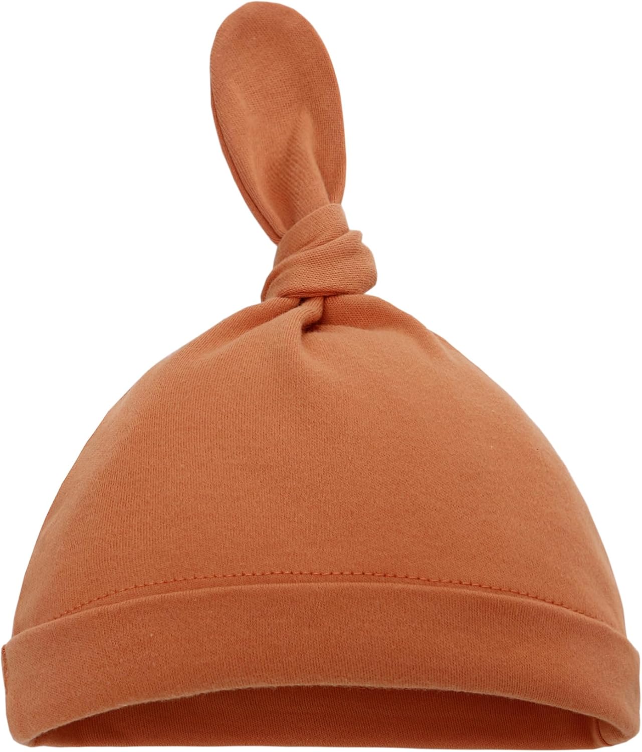 Miracle Baby Juego de manta y gorro para recién nacido, suave y elástica para bebés, niños y niñas, L 47 x 47 pulgadas (naranja)