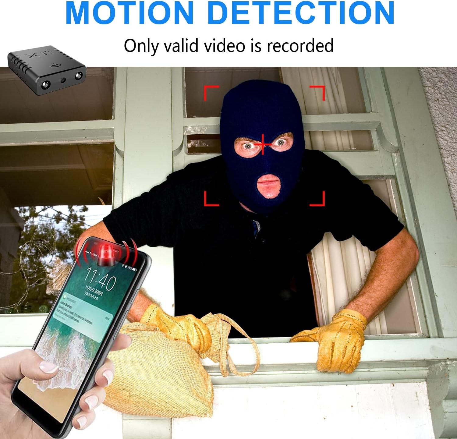 Cámara espía más pequeña, detector de cámara oculta, cámara de seguridad WiFi inalámbrica HD1080P, cámara de niñera, monitor de bebé con visión