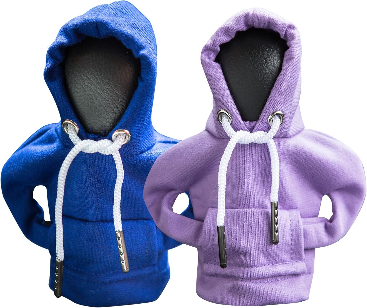 Sudadera con capucha para palanca de cambios de automóvil, 2 unidades, sudadera divertida con capucha para cambio de marchas, accesorios interiores