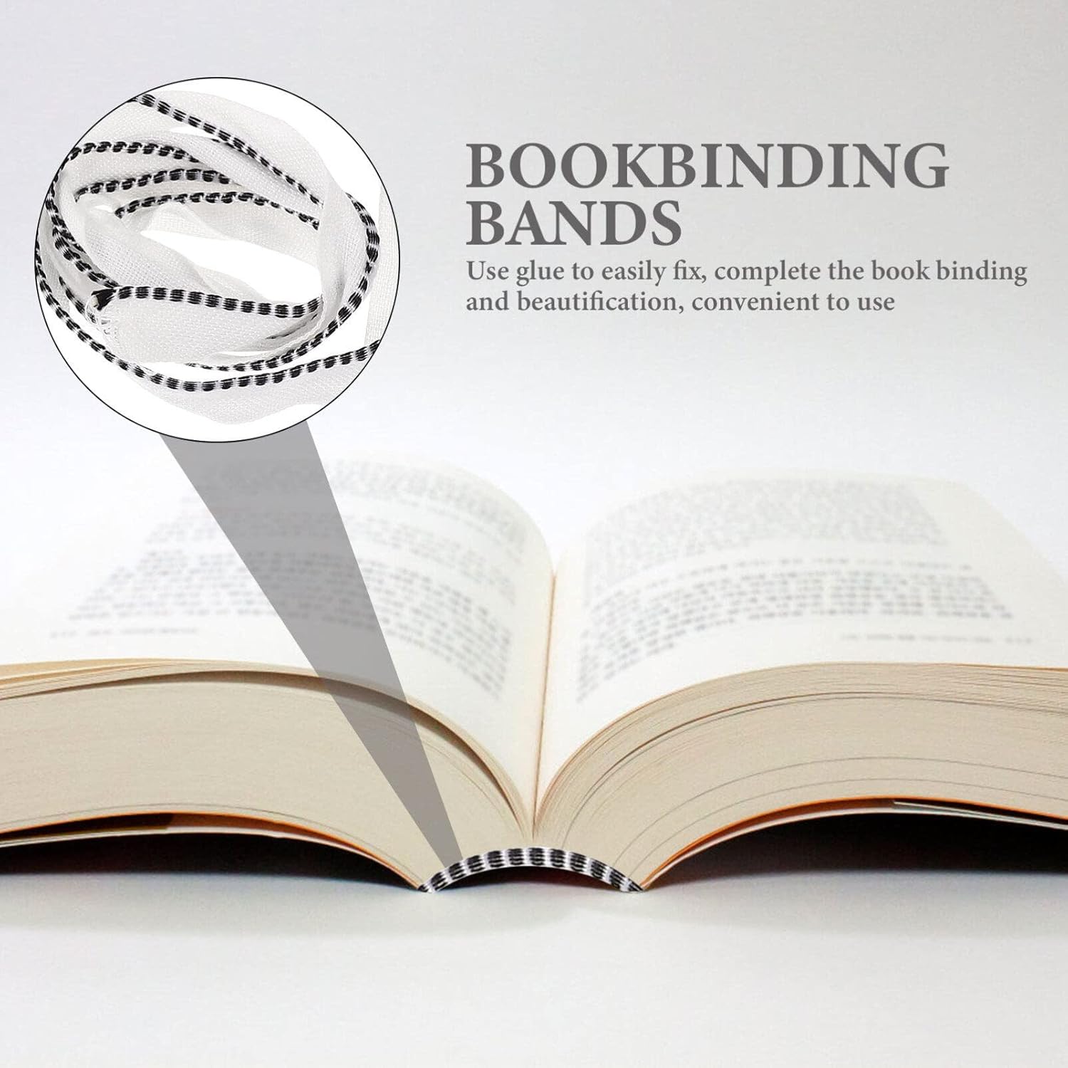 TEHAUX Diademas de encuadernación de libros, kit de encuadernación de libros de tapa dura para encuadernación de libros, decoración de álbumes, 1