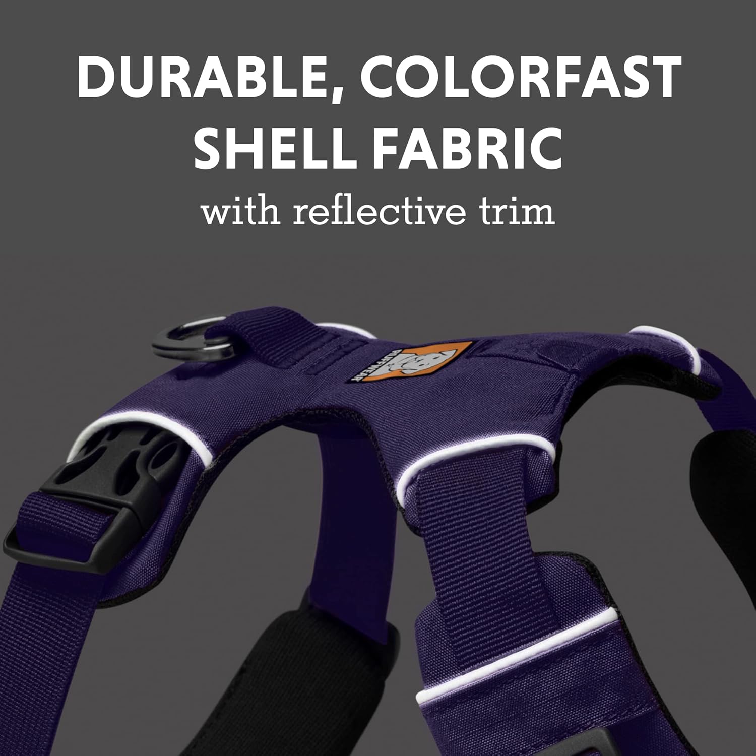 RUFFWEAR – Arnés para perro Front Range, arnés reflectante y acolchado para el entrenamiento y el día a día, color salvia morada, talla L  XL