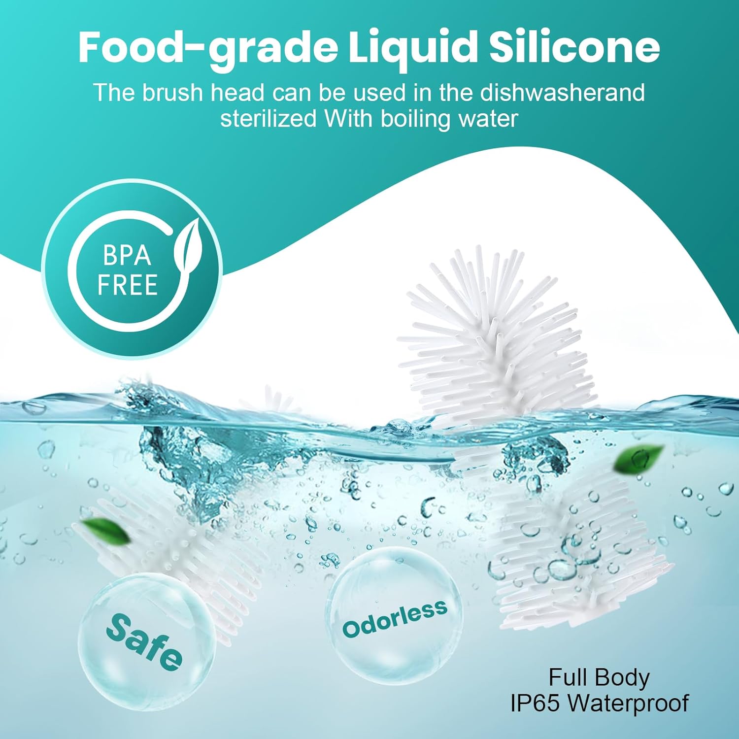 Oustartom Limpiador eléctrico de cepillos para botellas, limpiador profesional de biberones y cepillo para accesorios infantiles y tazas de pajita,
